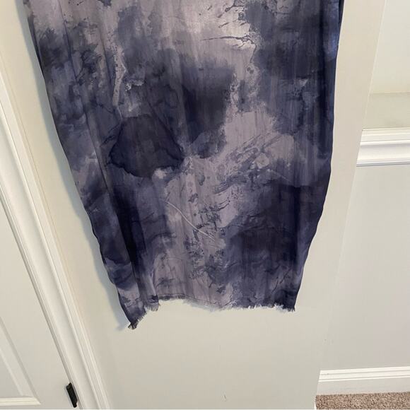 NWT Grade & Gather Blue Gray Splatter Mini Dress S/M - Picture 7 of 14